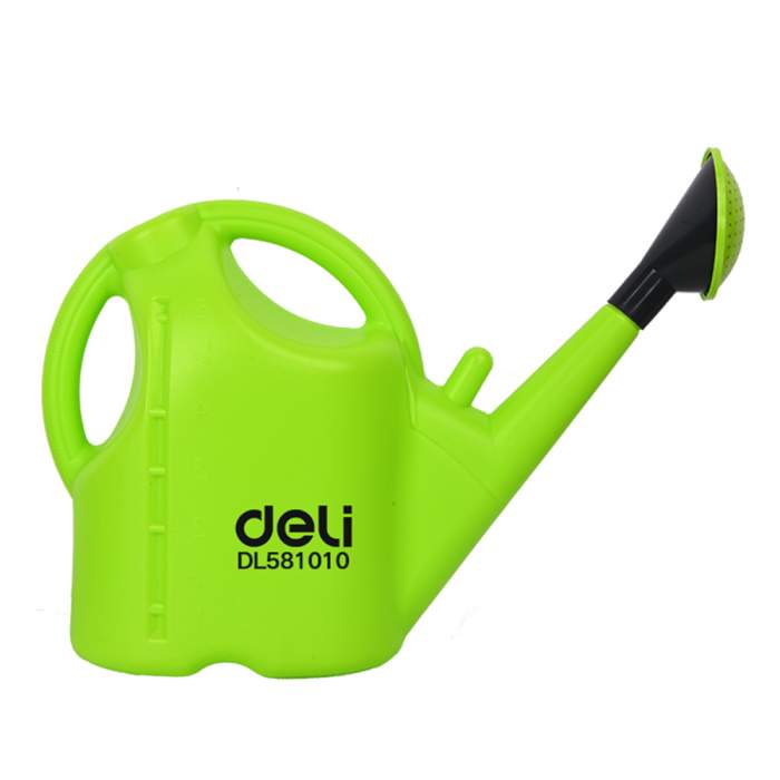 Лейка Deli GS EDL581010, пластмассовая, 10 л, зеленая