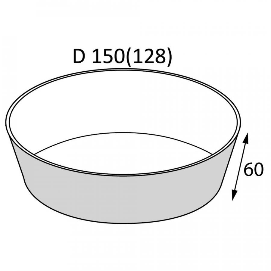 Контейнер бумажный 750 мл, 128/150х60, 45 шт/упак