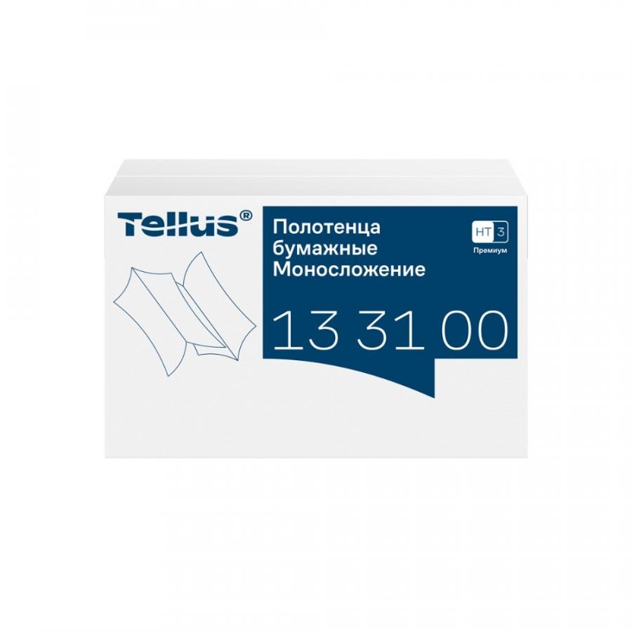Полотенца бумажные Tellus Моносложение Премиум, листовые, 2 слоя, 200 листов, H3