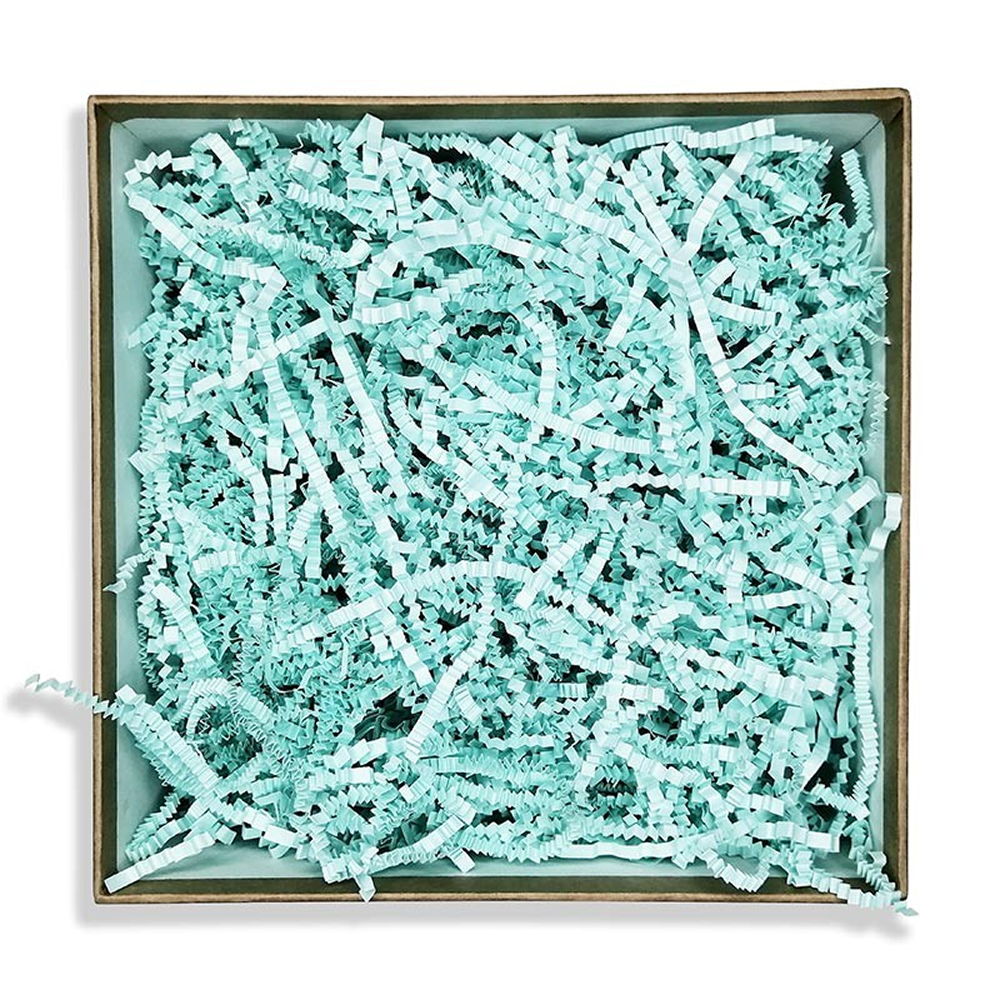 Наполнитель бумажный, гофрированный, 3 мм, 50 г, голубой