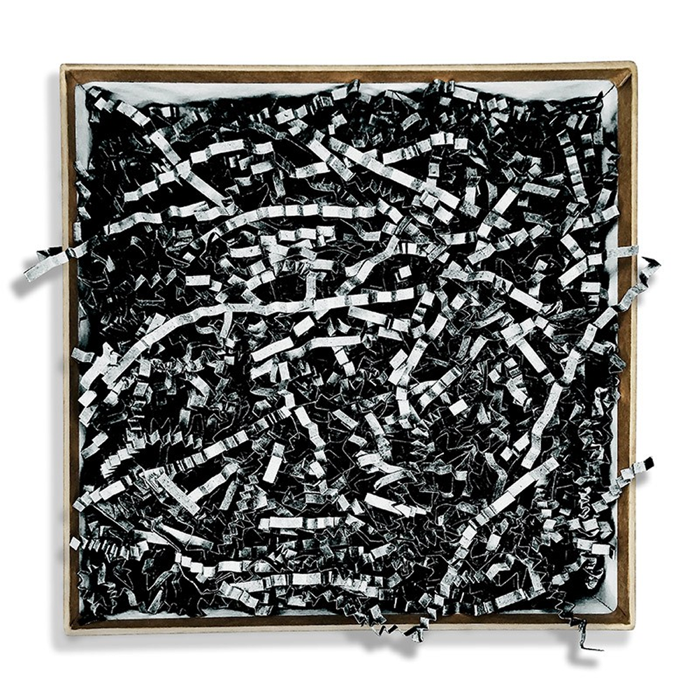 Наполнитель бумажный, гофрированный, 3 мм, 50 г, черный