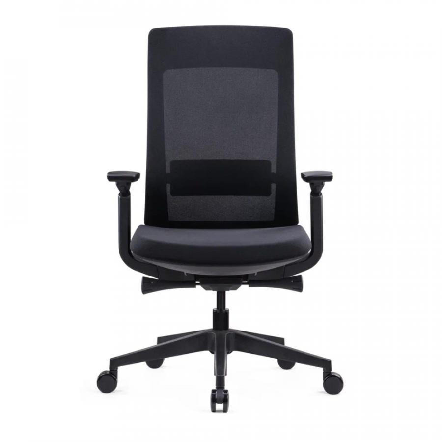 Кресло компьютерное SitZone E-VL002B, сетка, ткань, пластик, черный