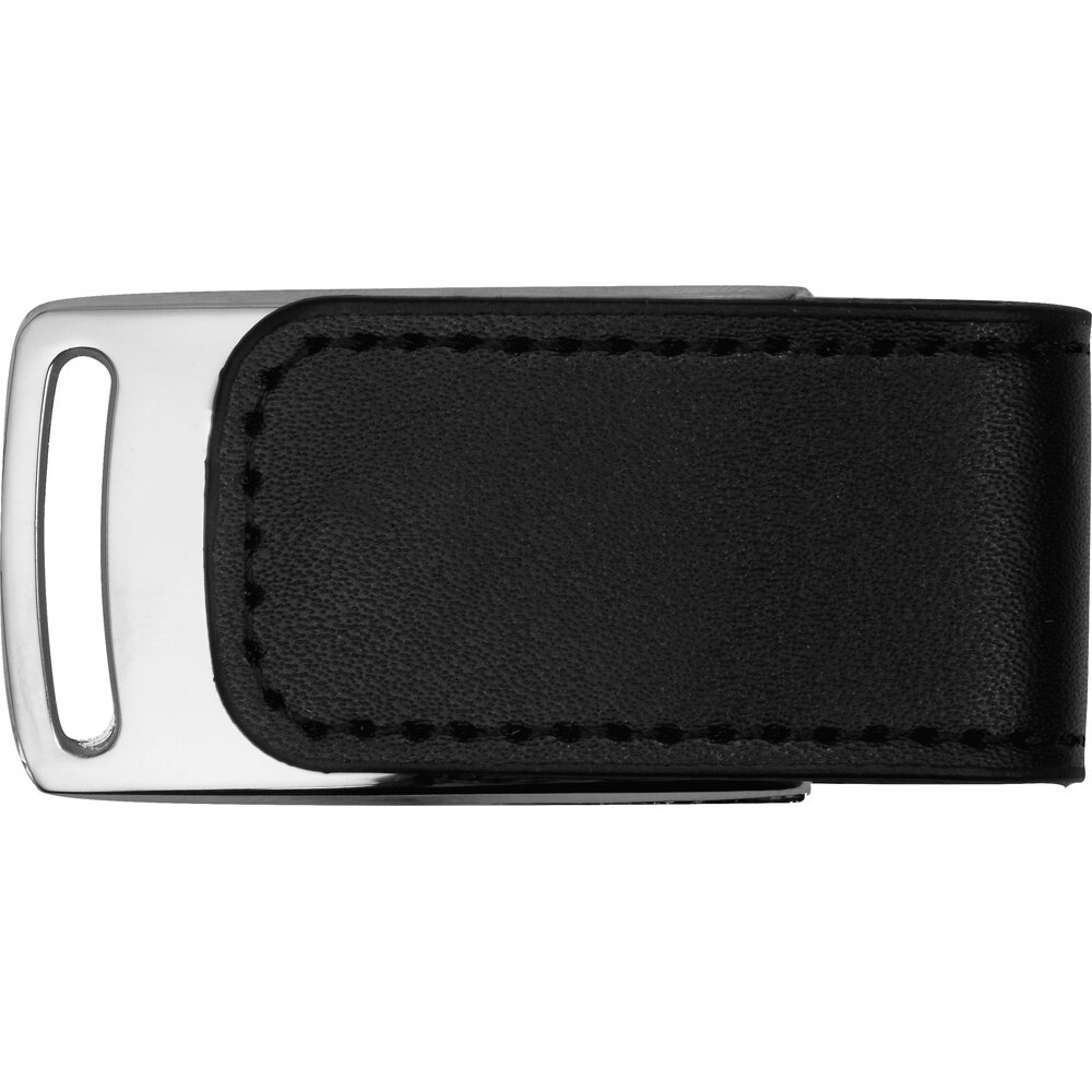 USB Flash накопитель 3.0 64 Gb VDL-014, металл, кожзам, черный