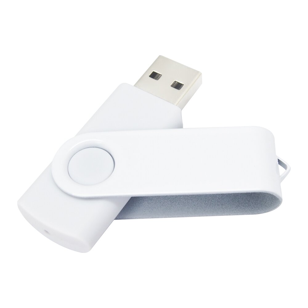 USB Flash накопитель 2.0 16 Gb VDF-008 СС, пластик, металл, белый