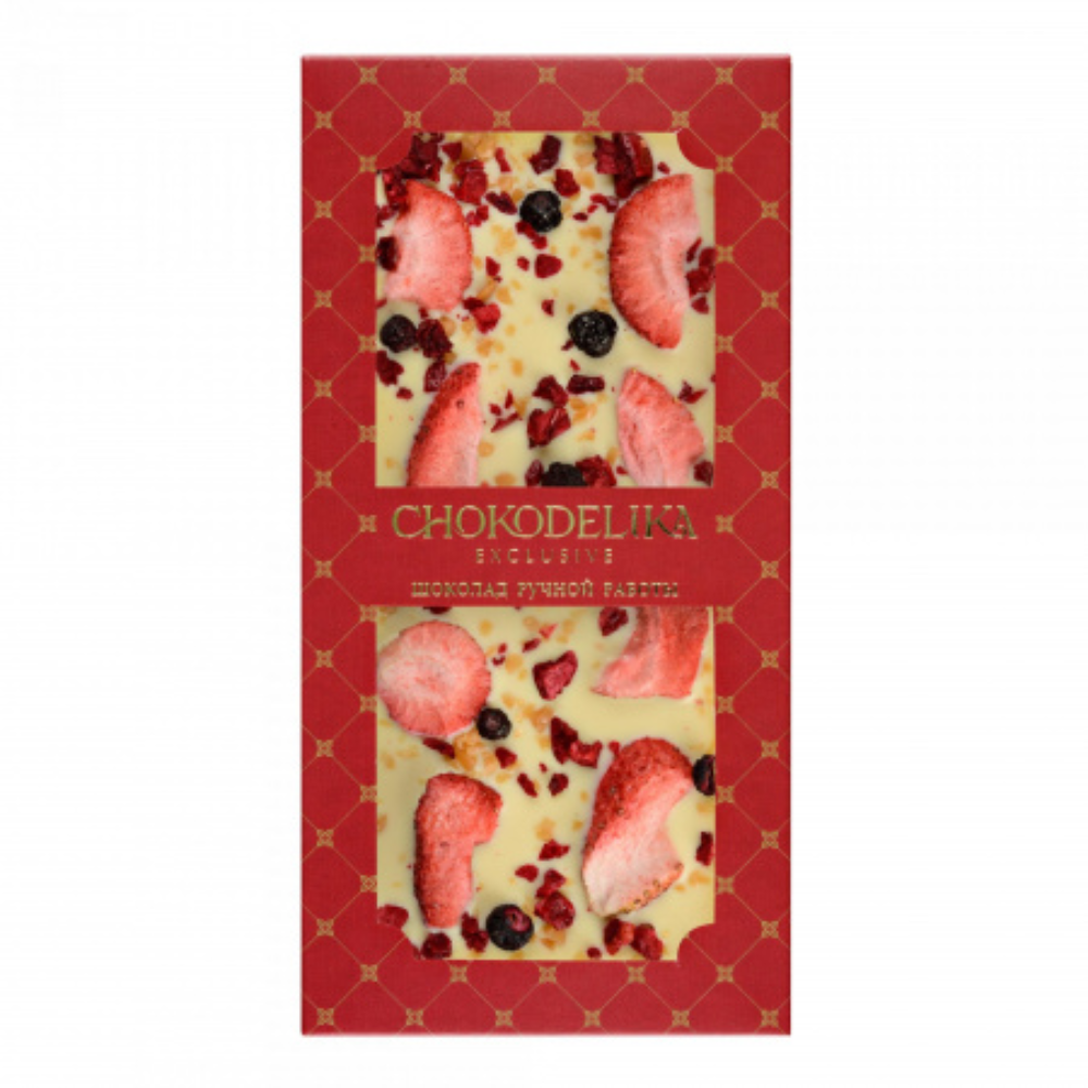 Шоколад белый с украшением 