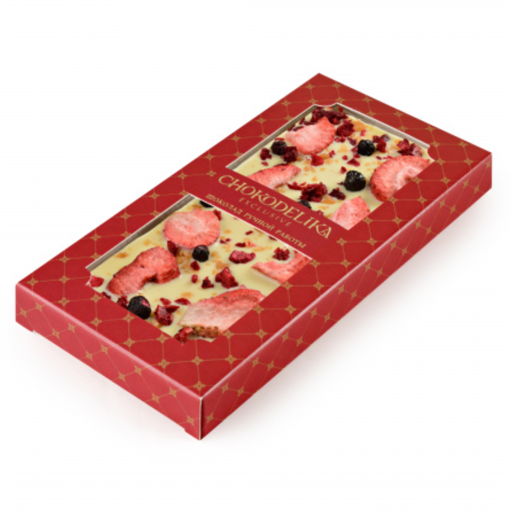 Шоколад белый с украшением 