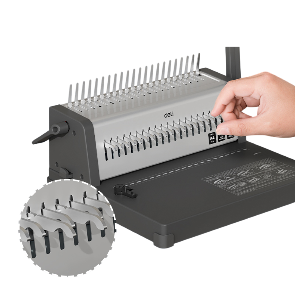 Перфобиндер Deli Plastic Binder 