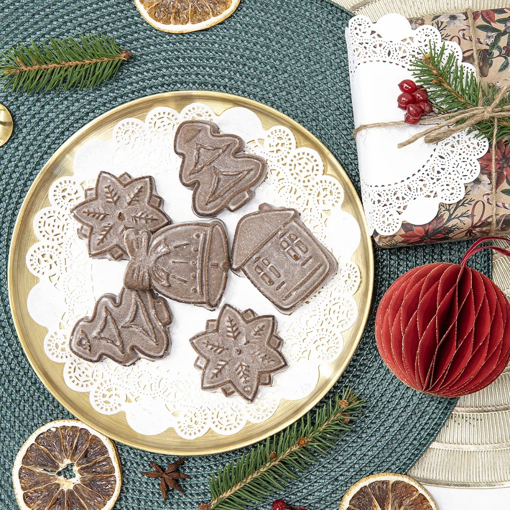 Салфетки бумажные ажурные AVIORA, d=16 см, белый, 250 шт