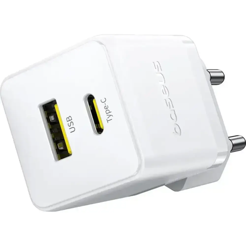 Сетевое зарядное устройство Baseus Palm C+U 30W EU, P1011160A213-01, белый