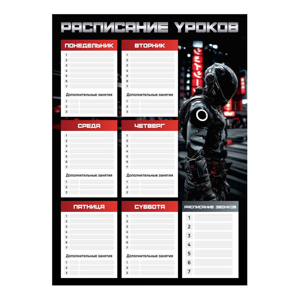 Расписание уроков 