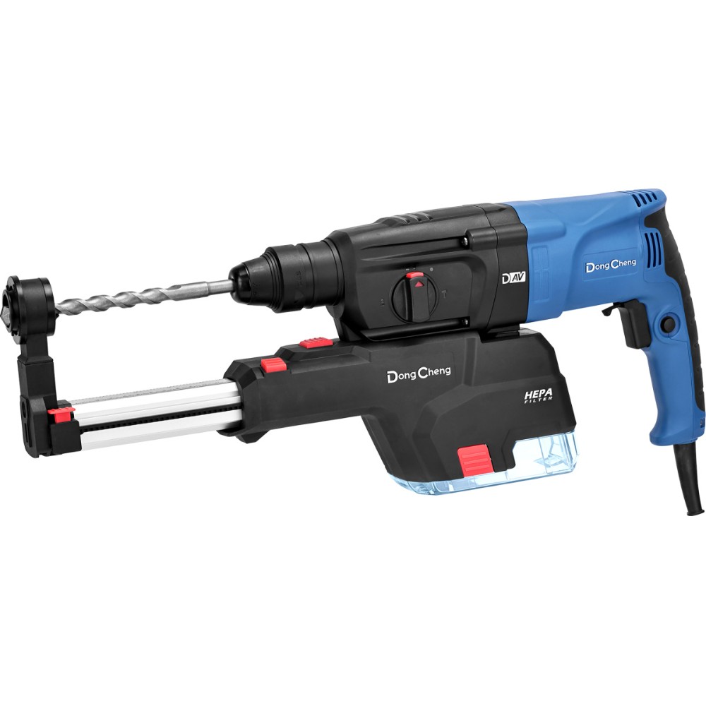 Перфоратор DongCheng DZC05-26XC, 800 Вт, 3.1 Дж, SDS-PLUS, HEPA-фильтр
