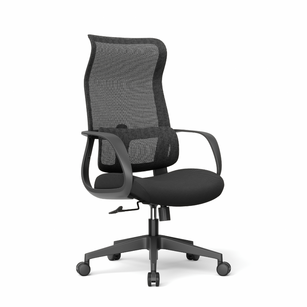 Кресло для руководителя SitZone CH-605A, сетка/ткань, черный