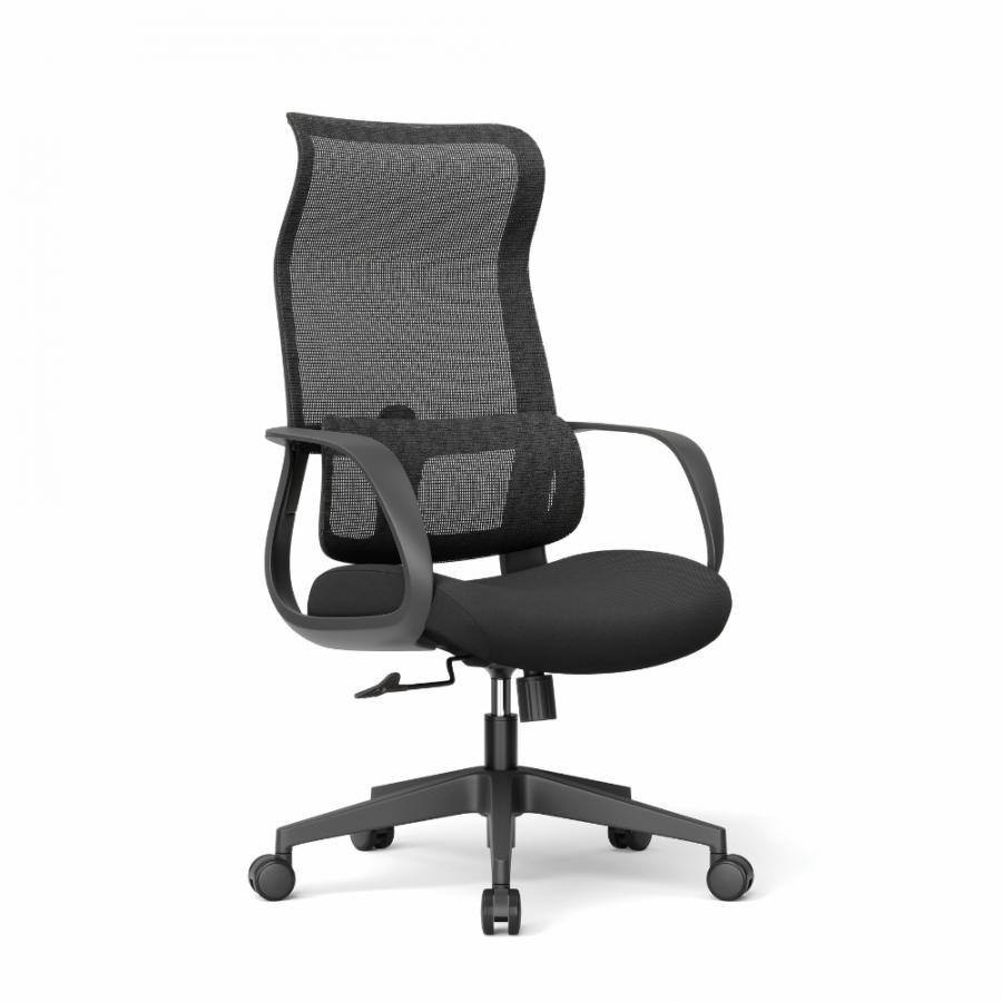 Кресло для руководителя SitZone CH-605A, сетка/ткань, черный