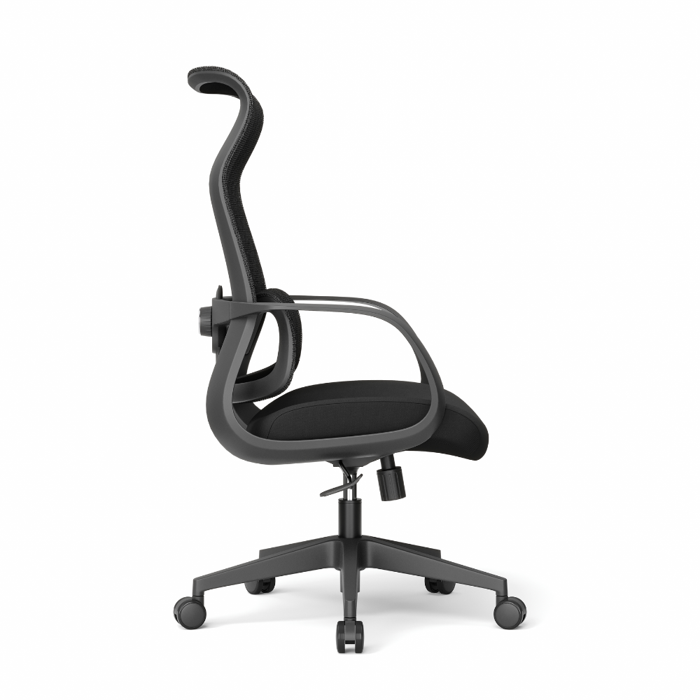Кресло для руководителя SitZone CH-605A, сетка/ткань, черный
