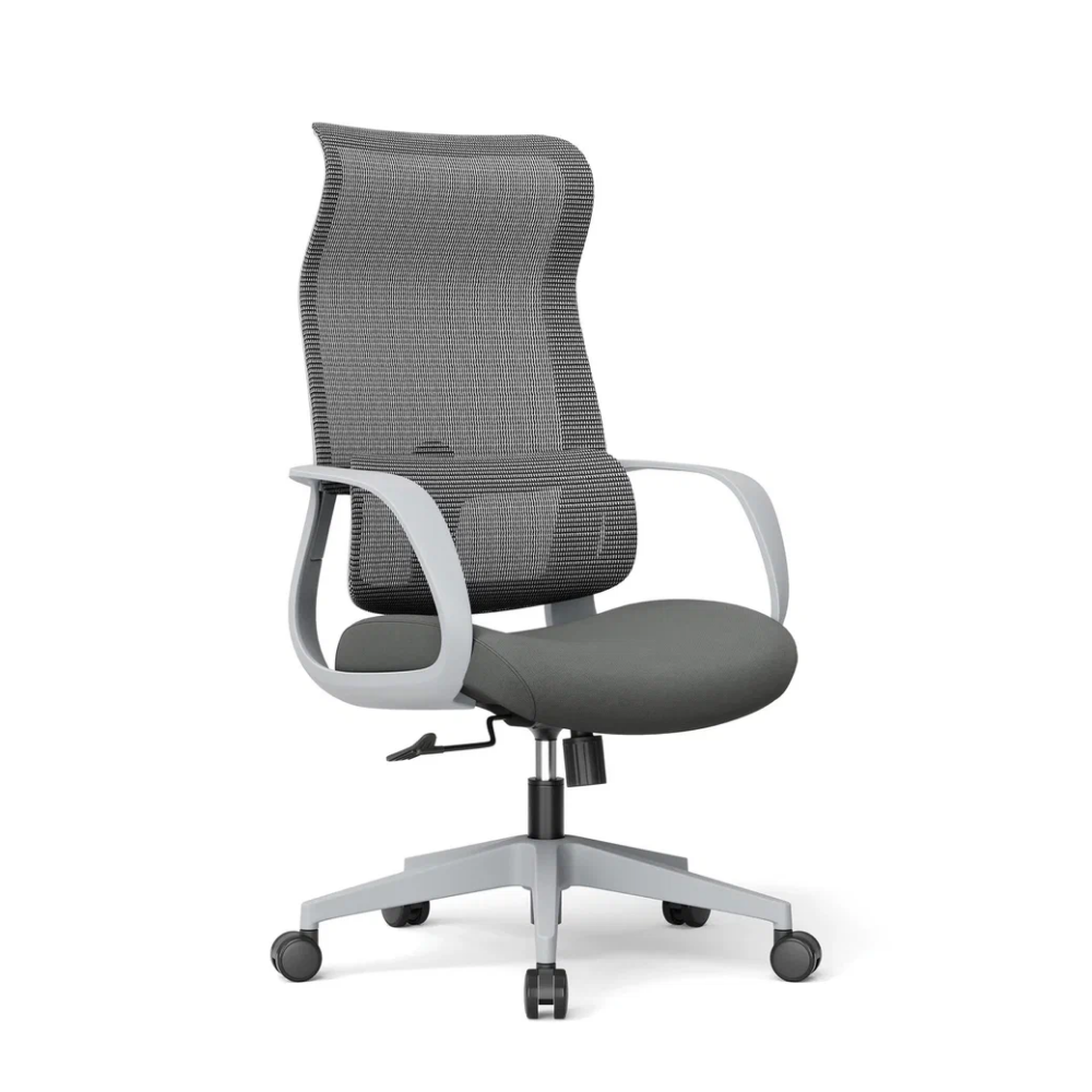 Кресло для руководителя SitZone CH-605A-HS, сетка/ткань, серый