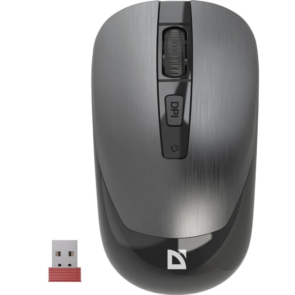 Мышь Defender Wave MM-995, беспроводная, серый