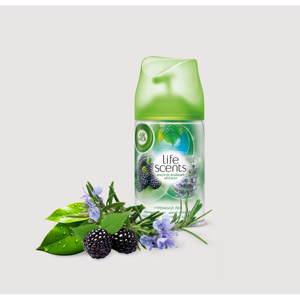 Освежитель воздуха Air Wick Fresh Matic Утренний лес, сменные аэрозольные баллоны, 250 мл