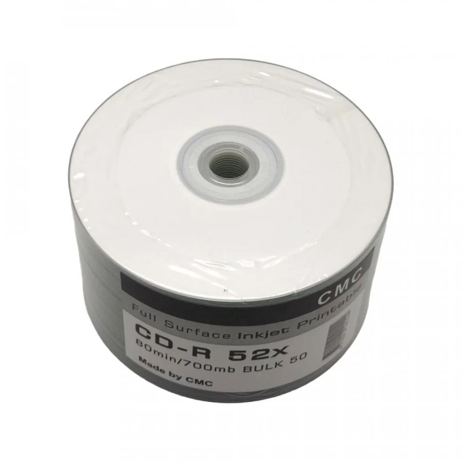 Диск CD-R, 700Mб, 52x, CMC Printable, 50 шт