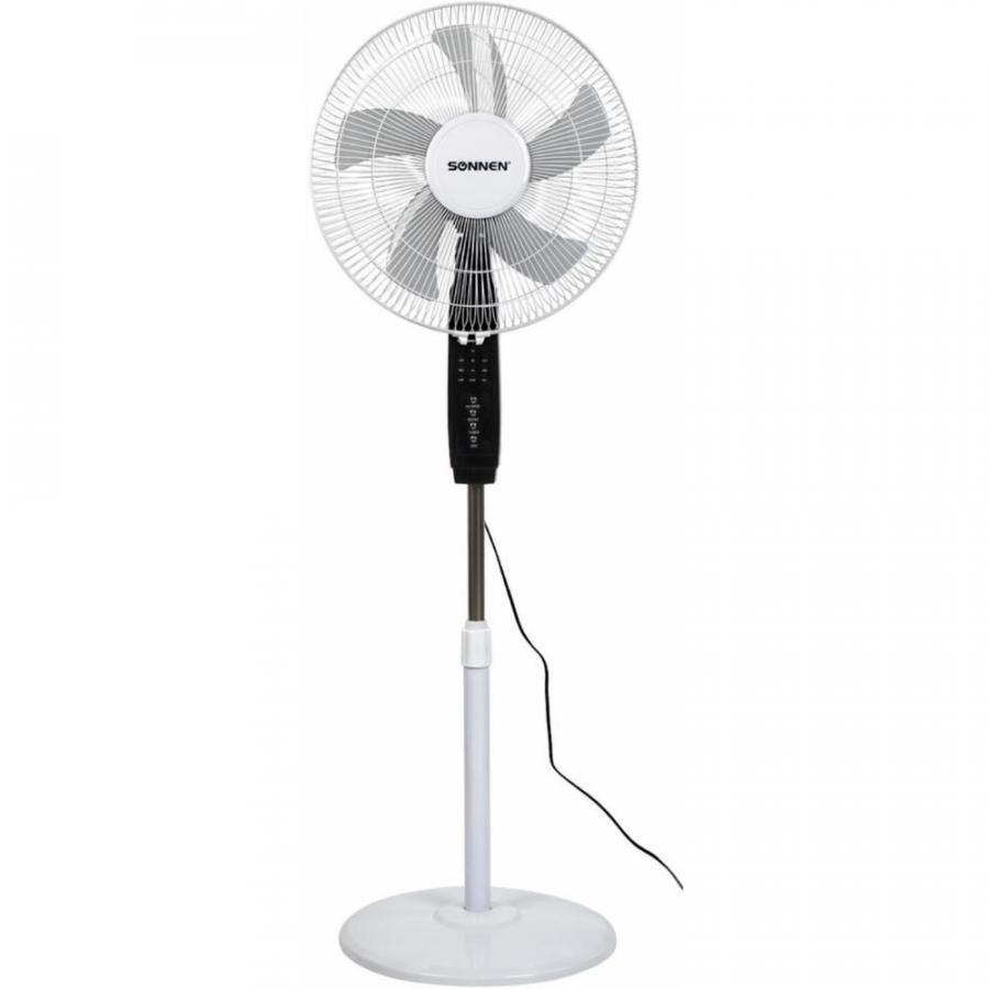Электровентилятор напольный SONNEN TF-45W-40-520, с пультом, белый