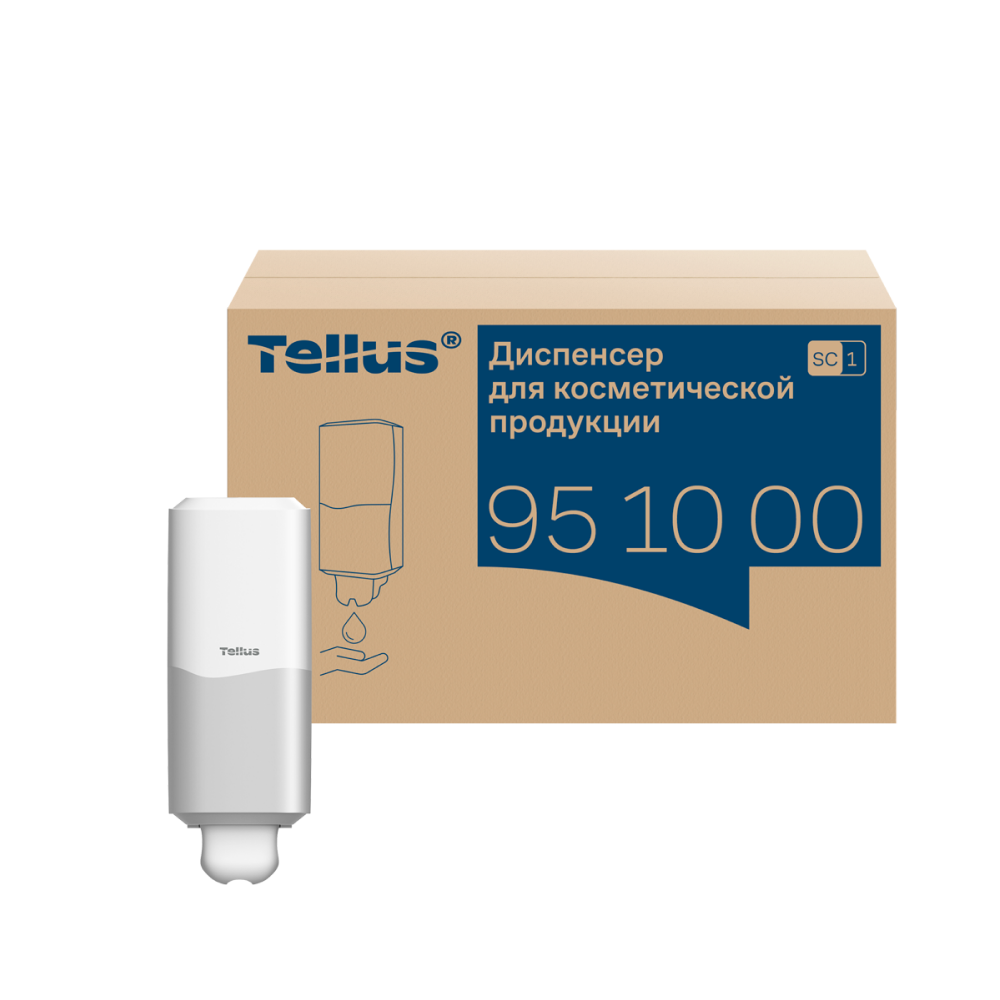 Диспенсер Tellus для косметической продукции, белый, SC1