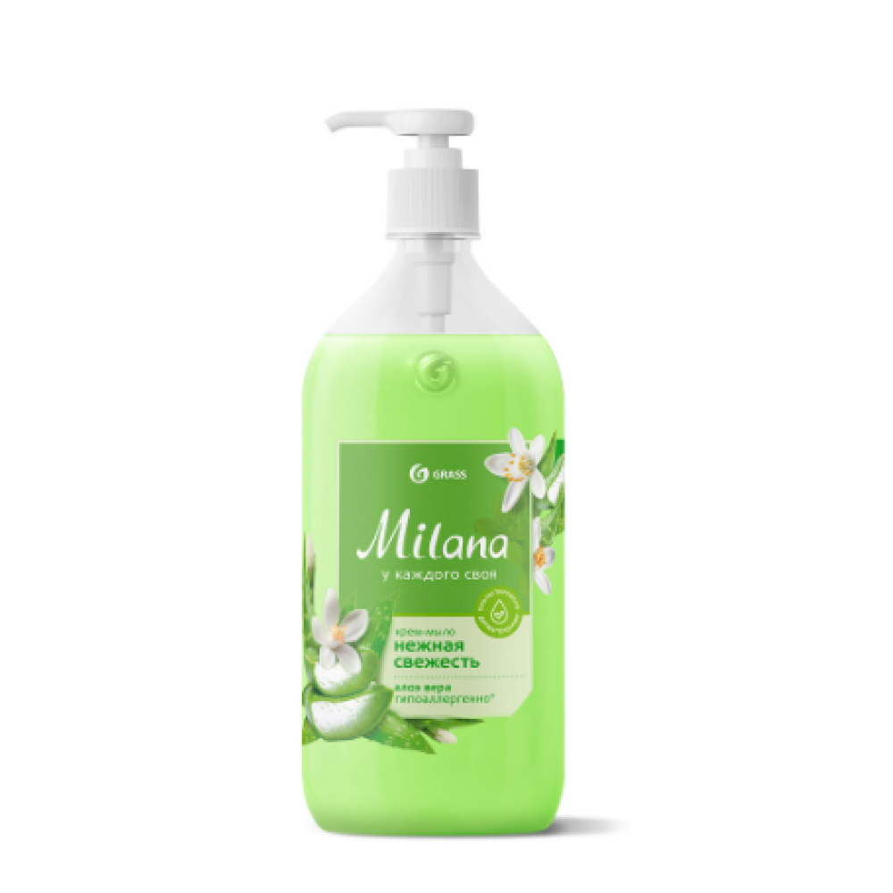 Крем-мыло жидкое Grass Milana, алоэ вера, 500 мл