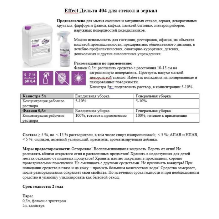 Средство для мытья окон и стекла 