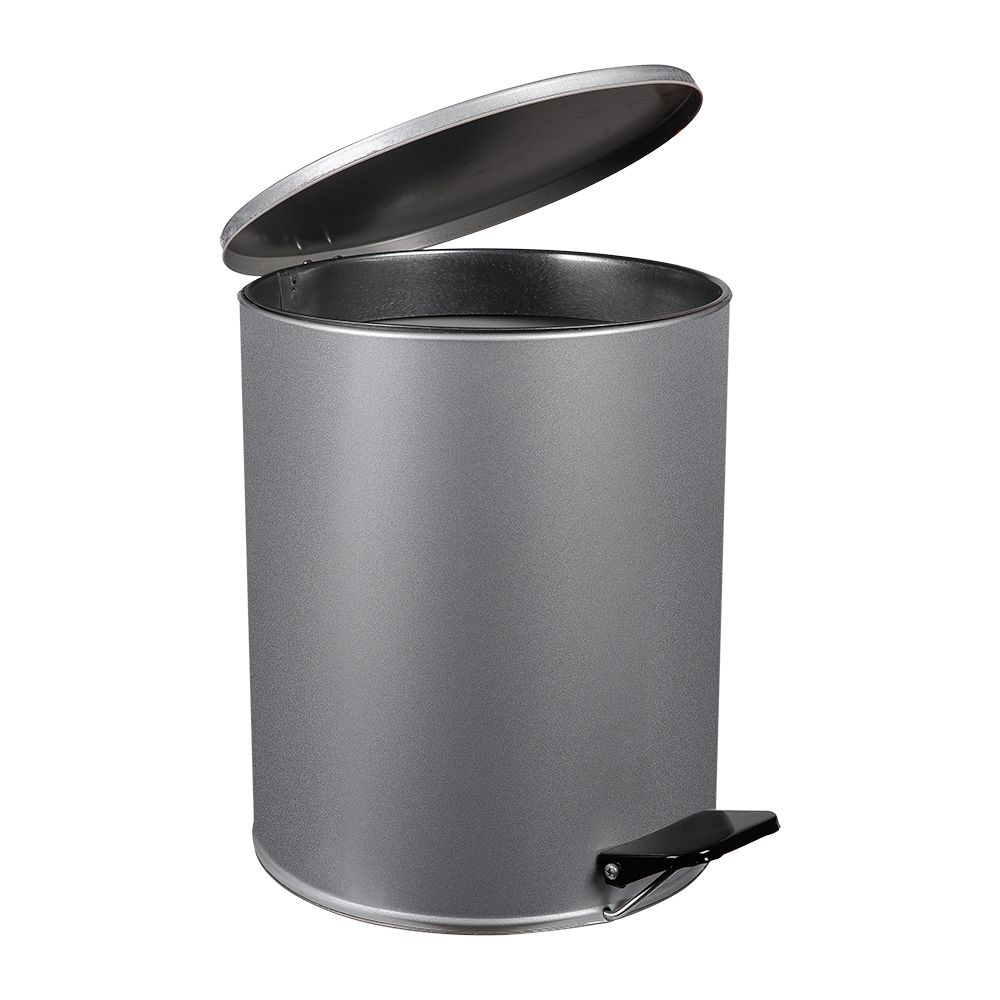 Урна с педалью, 15 л, серый